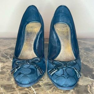 Coach Black Wedge 7.5